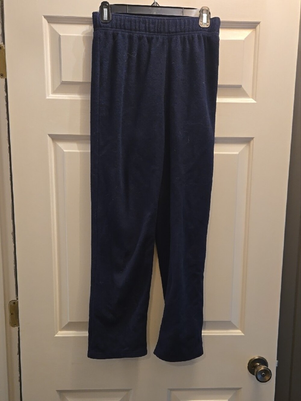 Boys Navy Fleece Sweatpants, Childrens Place, Size 14